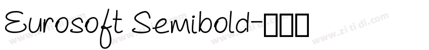 Eurosoft Semibold字体转换